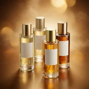 Abstract essential oil bottles