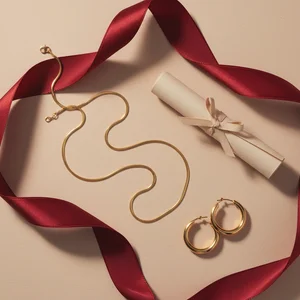 Festive Gold Jewelry Gift