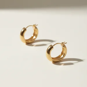 Elegant gold hoop earrings