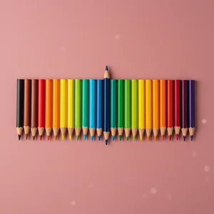 Colorful pencils art