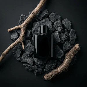 Mysterious dark product on rocks