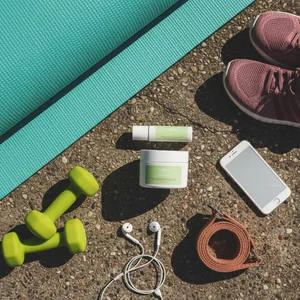 Gym Essentials on Concrete