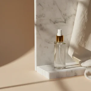 Minimalist luxury serum bottle