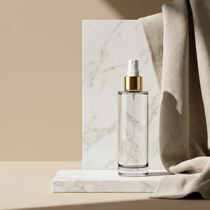 Minimalist luxury serum bottle