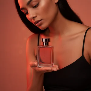 Dramatic perfume silhouette