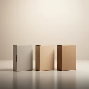Minimalist boxes on reflective surface