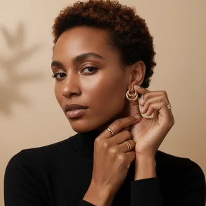 Elegant Earring Moment