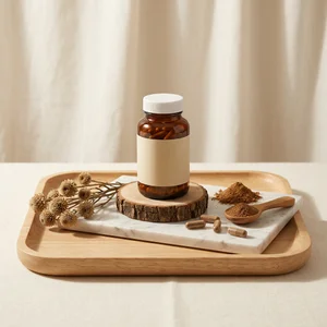 Organic wellness product scene