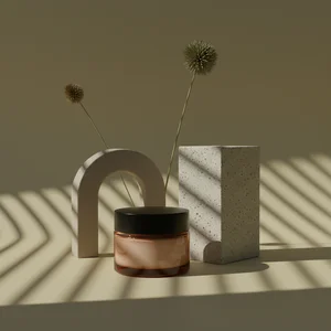 Earthy Skincare Display