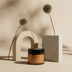 Earthy Skincare Display