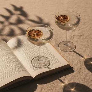 Festive sparkling drinks