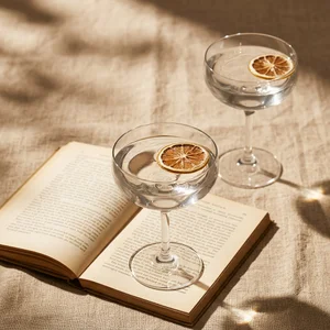 Festive sparkling drinks