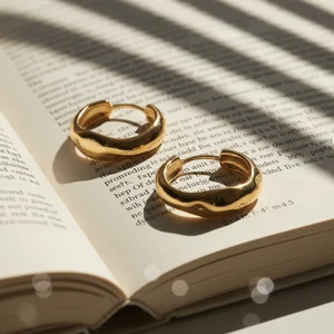 Elegant gold ear cuff