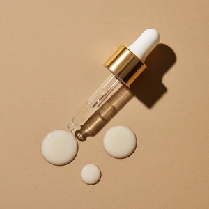 Skincare serum dropper bottle