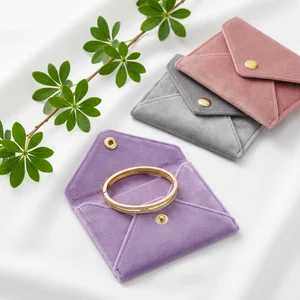 Elegant velvet jewelry pouches