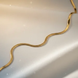 Elegant gold snake chain