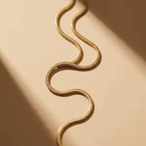 Elegant gold snake chain