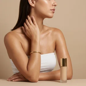 Radiant skin beauty shot