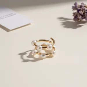 Pearl & Gold Spiral Accessory