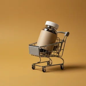 Playful mini shopping cart