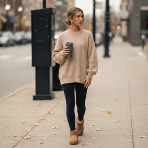 Cozy autumn city style