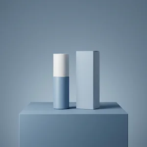 Minimalist blue skincare set