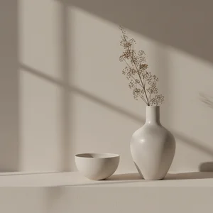 Serene minimalist decor