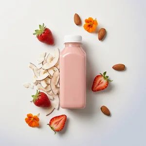 Fresh strawberry smoothie