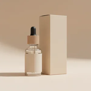 Nature-inspired skincare bottle
