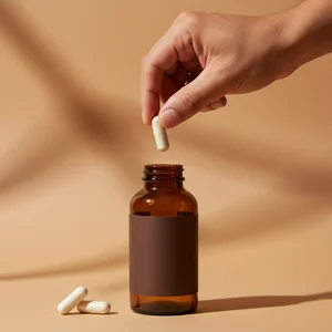 Health Supplement Pill Bottle