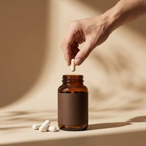 Health Supplement Pill Bottle