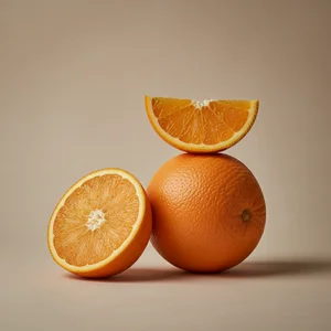 Fresh vibrant oranges display