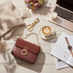 Chic Workspace Flat Lay