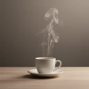 Steaming hot beverage
