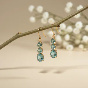 Delicate floral drop earrings