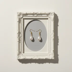 Elegant pearl drop earrings