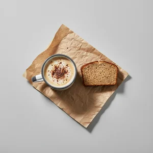 Cozy coffee and banana bread