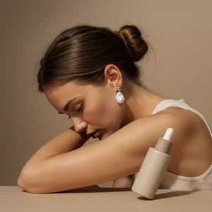 Serene Contemplative Portrait