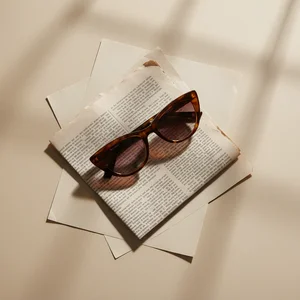 Morning coffee & sunglasses read