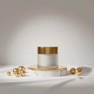 Elegant marble product podium