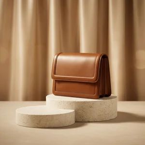 Luxury handbag on podiums