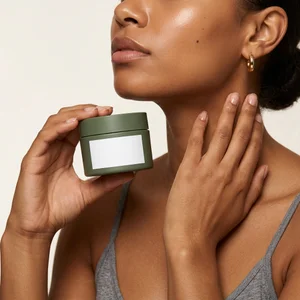 Natural beauty skincare model
