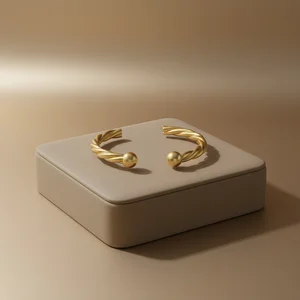 Elegant gold cuff bracelet