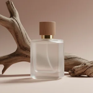 Organic perfume on driftwood