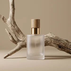 Natural perfume on driftwood