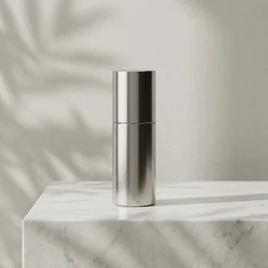 Modern metallic product on marble