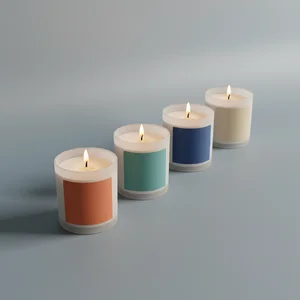 Colorful scented candles