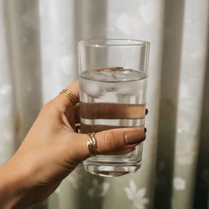 Elegant Hand Holding Glass
