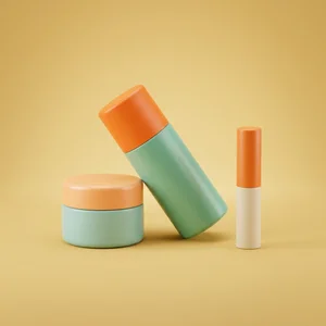 Modern matte skincare trio
