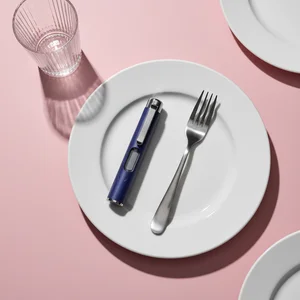 Modern wellness device on plate